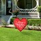 Set of 2 24"H Metal Happy Valentine's Day Heart Yard Stake or Wall Décor